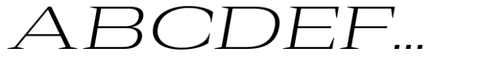 Rules Serif Exp Light Italic Font UPPERCASE