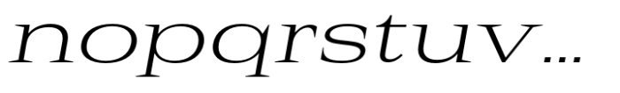 Rules Serif Exp Light Italic Font LOWERCASE
