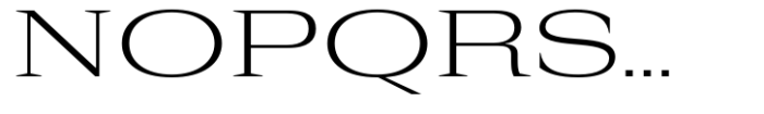 Rules Serif Exp Light Font UPPERCASE