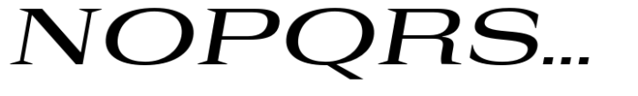 Rules Serif Exp Medium Italic Font UPPERCASE