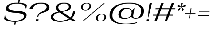 Rules Serif Exp Regular Italic Font OTHER CHARS