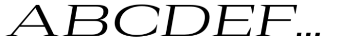 Rules Serif Exp Regular Italic Font UPPERCASE