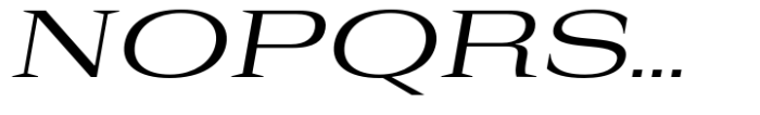 Rules Serif Exp Regular Italic Font UPPERCASE