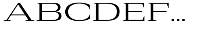 Rules Serif Exp Regular Font UPPERCASE