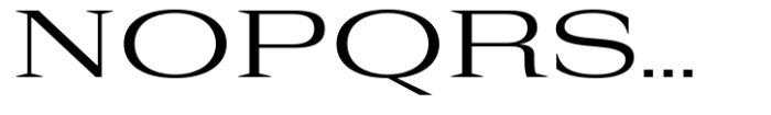 Rules Serif Exp Regular Font UPPERCASE