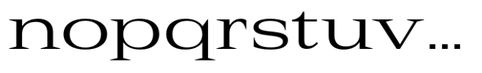 Rules Serif Exp Regular Font LOWERCASE