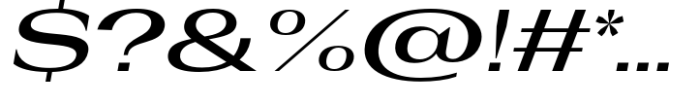 Rules Serif Exp Semibold Italic Font OTHER CHARS