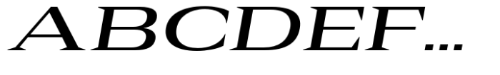 Rules Serif Exp Semibold Italic Font UPPERCASE