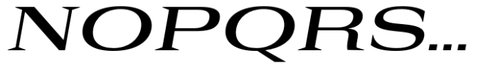 Rules Serif Exp Semibold Italic Font UPPERCASE