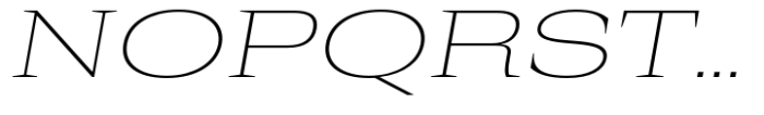 Rules Serif Exp Thin Italic Font UPPERCASE