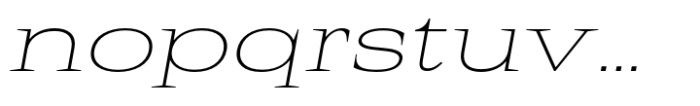 Rules Serif Exp Thin Italic Font LOWERCASE