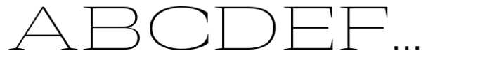 Rules Serif Exp Thin Font UPPERCASE