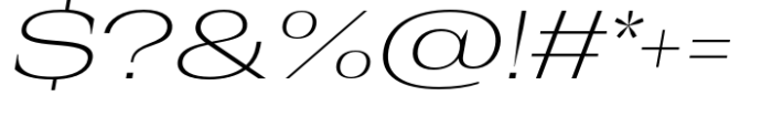 Rules Serif Exp Ultra Light Italic Font OTHER CHARS