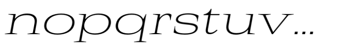 Rules Serif Exp Ultra Light Italic Font LOWERCASE