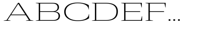 Rules Serif Exp Ultra Light Font UPPERCASE