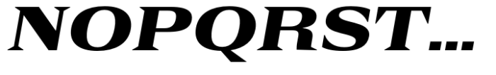Rules Serif Ext Black Italic Font UPPERCASE