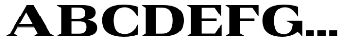 Rules Serif Ext Black Font UPPERCASE