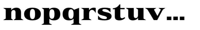 Rules Serif Ext Black Font LOWERCASE