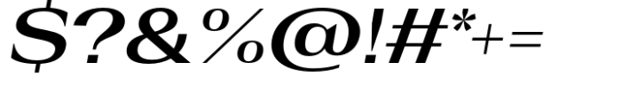 Rules Serif Ext Bold Italic Font OTHER CHARS