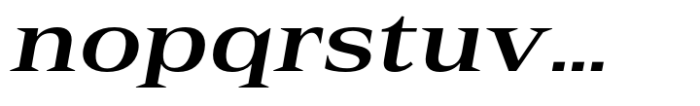 Rules Serif Ext Bold Italic Font LOWERCASE