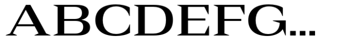 Rules Serif Ext Bold Font UPPERCASE