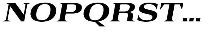 Rules Serif Ext Extra Bold Italic Font UPPERCASE
