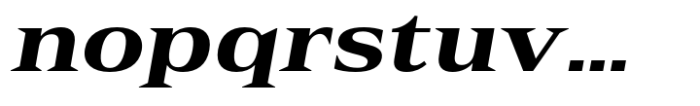 Rules Serif Ext Extra Bold Italic Font LOWERCASE