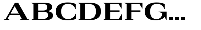 Rules Serif Ext Extra Bold Font UPPERCASE