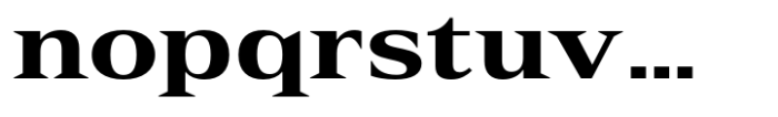 Rules Serif Ext Extra Bold Font LOWERCASE