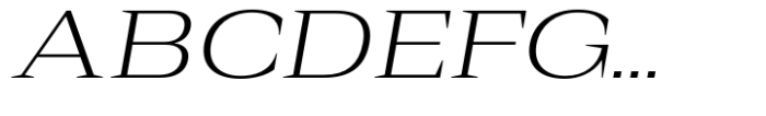 Rules Serif Ext Light Italic Font UPPERCASE