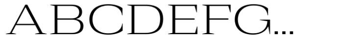 Rules Serif Ext Light Font UPPERCASE