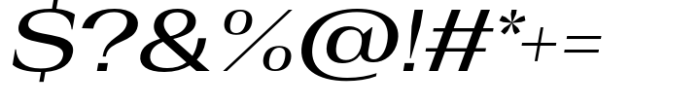 Rules Serif Ext Medium Italic Font OTHER CHARS