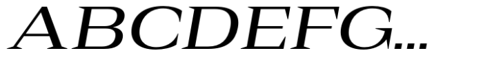 Rules Serif Ext Medium Italic Font UPPERCASE
