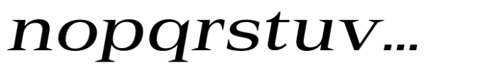 Rules Serif Ext Medium Italic Font LOWERCASE