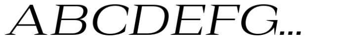 Rules Serif Ext Regular Italic Font UPPERCASE