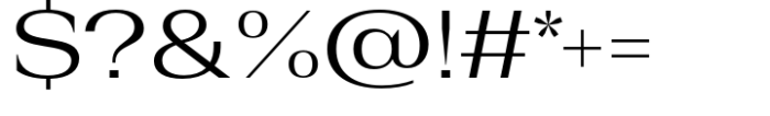 Rules Serif Ext Regular Font OTHER CHARS