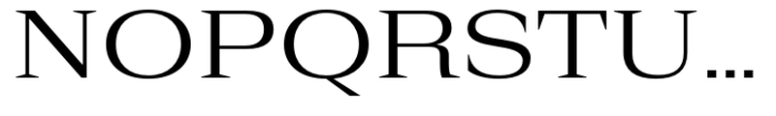 Rules Serif Ext Regular Font UPPERCASE