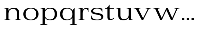 Rules Serif Ext Regular Font LOWERCASE