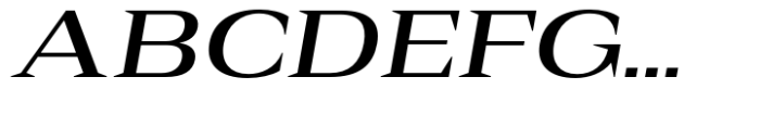 Rules Serif Ext Semibold Italic Font UPPERCASE