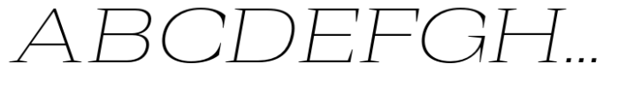 Rules Serif Ext Thin Italic Font UPPERCASE