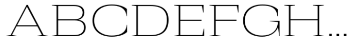 Rules Serif Ext Thin Font UPPERCASE