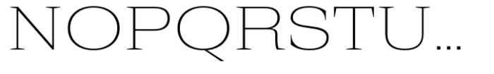 Rules Serif Ext Thin Font UPPERCASE
