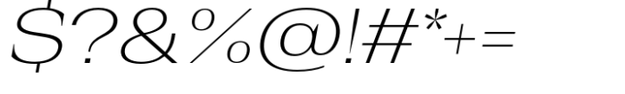 Rules Serif Ext Ultra Light Italic Font OTHER CHARS