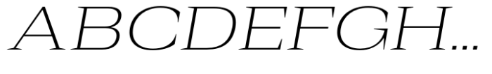 Rules Serif Ext Ultra Light Italic Font UPPERCASE