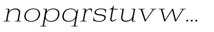 Rules Serif Ext Ultra Light Italic Font LOWERCASE