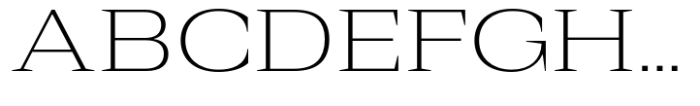 Rules Serif Ext Ultra Light Font UPPERCASE