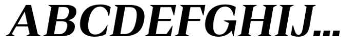 Rules Serif Extra Bold Italic Font UPPERCASE