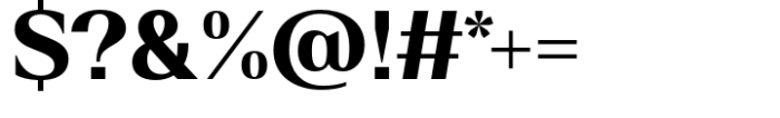 Rules Serif Extra Bold Font OTHER CHARS