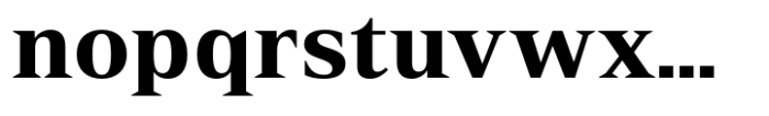 Rules Serif Extra Bold Font LOWERCASE