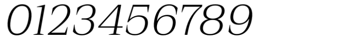 Rules Serif Light Italic Font OTHER CHARS